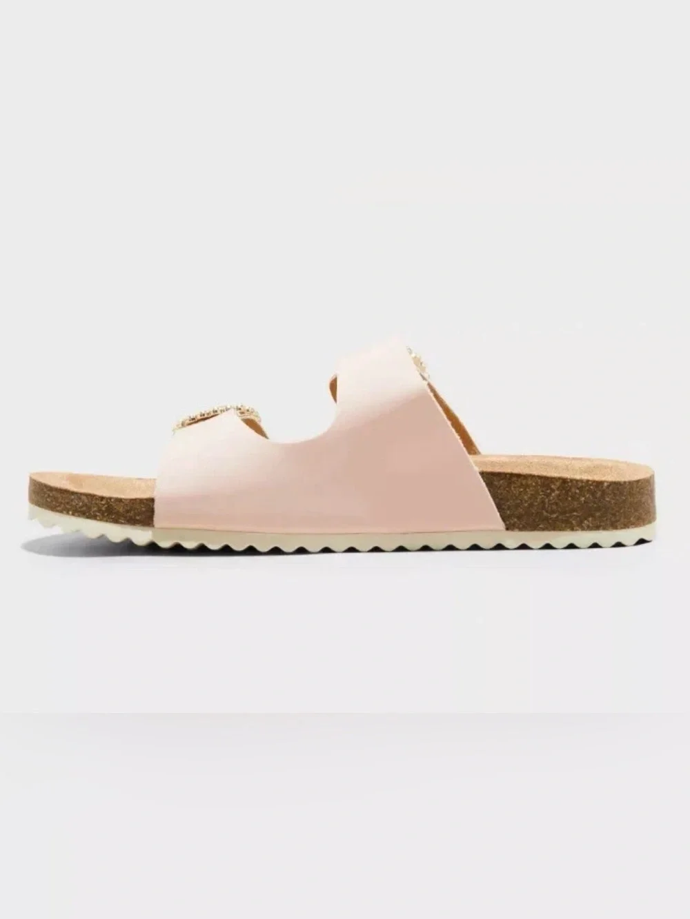 Cat & Jack Little Girl Kids' Drew Footbed Sandals Pink Size 3 New with Tag